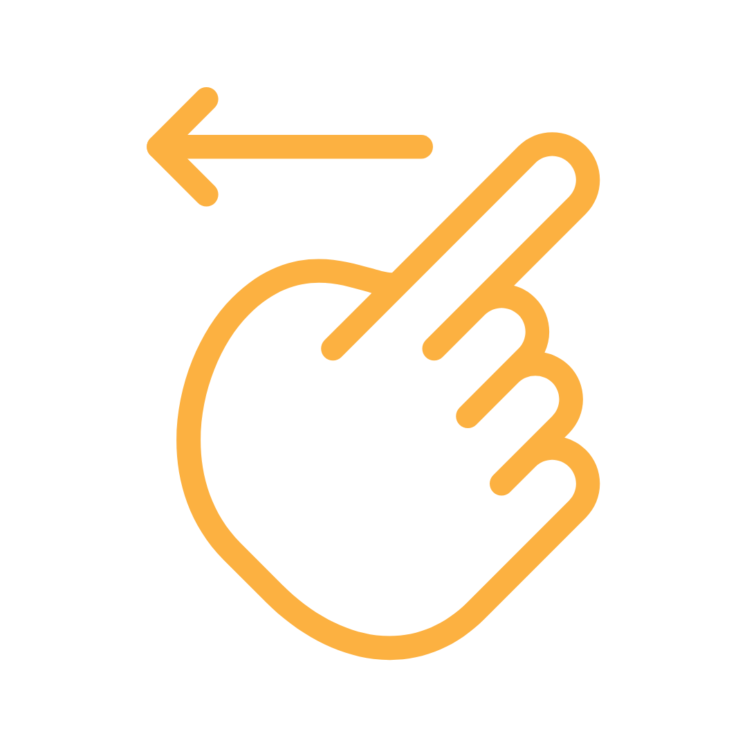 Ícone passe para o lado